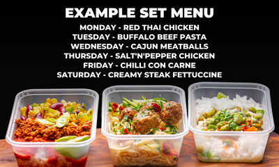 Bennobox Healthy meal prep delivered across Liverpool ready meals example set menu beef