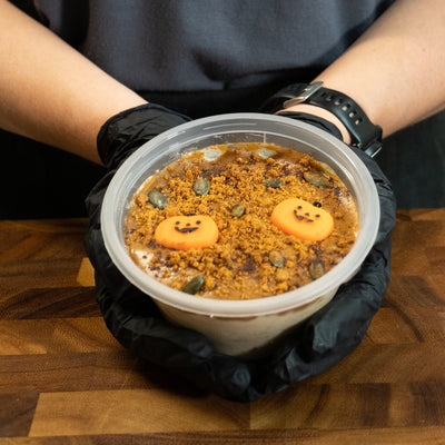 Halloween Overnight Protein Oat Pot